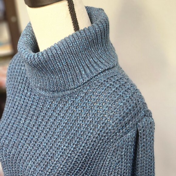 Metallic Funnel Neck Sweater - Picture 4 of 8
